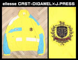 送料無料 特価即決【未使用】 ellesse CRST-DIGAWEL×J.PRESS ★ ウィンドアップ ジャケット (Mサイズ) ★ エレッセ ディガウェル コラボ