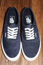 即決【未使用】 VANS ★ AUTHENTIC PIG SUEDE (US9.5/27.5cm) ★ バンズ オーセンティック ピッグスエード 撥水加工 ネイビー USA企画_画像9