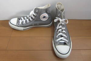 CONVERSE コンバース ALL STAR オールスター 1C988 HI ハイカットスニーカー 別の靴紐(ゴム紐) グレー 24㎝ O2401C