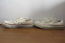 CONVERSE コンバース ALL STAR オールスター M9165 LOW ローカットスニーカー アイボリー 25.5㎝ O2401C_画像4