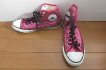 CONVERSE コンバース ALL STAR オールスター 1C244 HI ハイカットスニーカー スパンコール ピンク 25.5㎝ O2401C_画像1