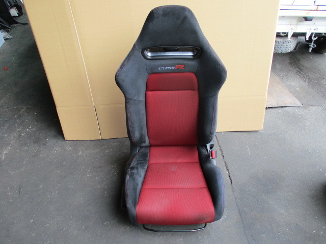 Σ6A H21 シビック タイプR ユーロ FN2 純正 ドライバーズシート 運転席 右 座席 赤ステッチ