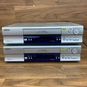 ◆E-416 Victor ビクター HR-B13 VHSビデオデッキ ビデオカセットレコーダー 家電 2011年製 まとめ 2個 セット映像機器 通電確認済み