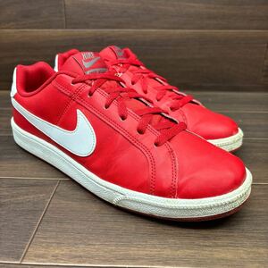 D-22 NIKE ナイキ COURTROYALE コートロイヤル カジュアルスニーカー ローカットスニーカー ウォーキングスニーカー レッド メンズ 27.5cw