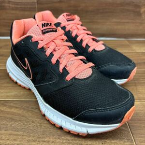 D-25 NIKE ナイキ Downshifter6 ダウンシフター メッシュシューズ カジュアルシューズ ランニングシューズ ブラック レディース 24.5cm