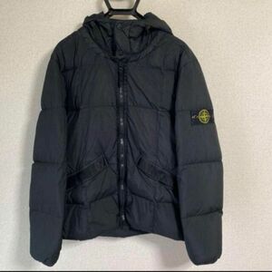 Lサイズ　stone island ストーンアイランド　黒　ダウンジャケット　ブラック　 BLACK メンズ　トップス