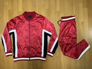 JORDAN ジョーダン NIKE ナイキ セットアップ red 赤 レア NBA Bulls ブルズ バスケ ユニフォーム　ジャージ L