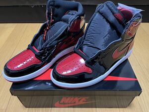 新品 NIKE AIR JORDAN 1 RETRO HIGH OG PATENT BRED ナイキ エアジョーダン1 パテント ブレッド ブルズ NBA 28cm