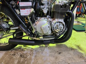 ホンダ 旧CB400F ヨンフォア CB400F ショート管 ブラック マフラー 