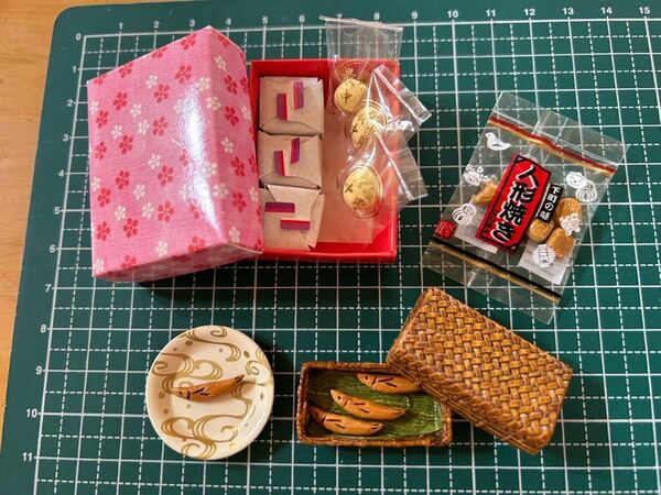 リーメント 和＊SWEETS 10 あん菓子 和スイーツ　最中　饅頭　人形焼き 和菓子 難あり　ドールハウス ミニチュア 送料無料