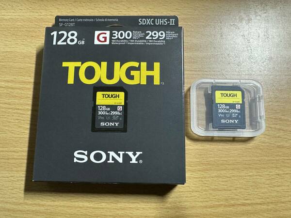 SONY製 SDXCメモリーカード TOUGH Class10 128GB V90 海外リテール SF-G128T 