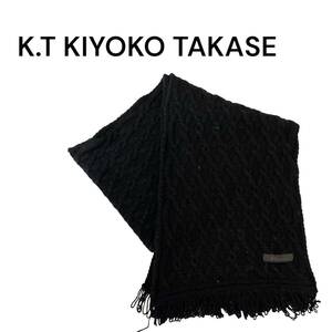 K.T KIYOKO TAKASE マフラー ブラック