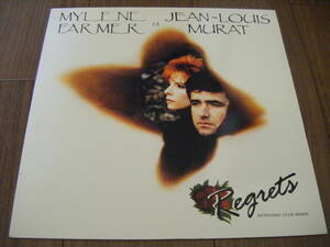 ★[仏原盤12"Maxi] Mylene Farmer/Regrets 初回美盤/Jean-Louis Murat/2 Version/L'Autre…,二重人格/ミレーヌ・ファルメール