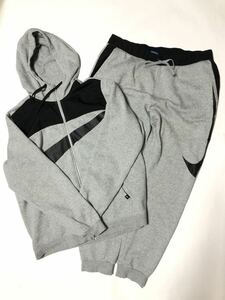 NIKE セットアップ XXL(2XL) グレー スウェット 裏起毛 パーカー 上下 ナイキ メンズ　男性