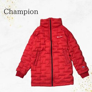 Champion　チャンピオン　ダウンジャケット　レッド　Mサイズ　撥水　保温　ストレッチ　防風　アウトドア