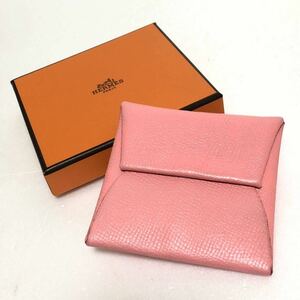 HERMES エルメス バスティア 041054CK エプソン ピンク BY 012 KM 財布 コインケース