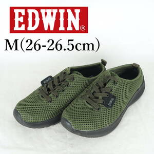 MK4021*美品*EDWIN*エドウィン*メンズシューズ*M(26-26.5cm)*緑系*