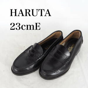 MK4057*HARUTA*ハルタ*ジュニアローファー*23cmE*黒