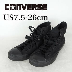 MK4417*CONVERSE*コンバース*メンズハイカットスニーカー*US7.5-26cm*黒