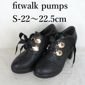 EB4719*fitwalk pumps*レディースシューズ*S-22〜22.5cm*黒