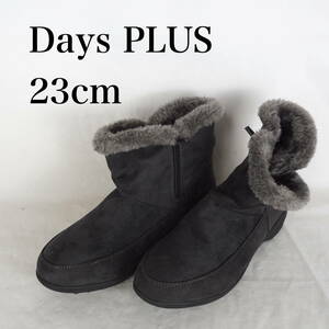 EB4730*Days PLUS*デイズ プラス*レディースショートブーツ*23cm*黒