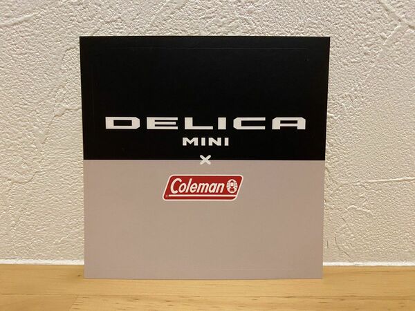 【非売品】DELICA MINI×Coleman ステッカー アイボリー/デリカミニ コールマン ノベルティ アウトドア レア