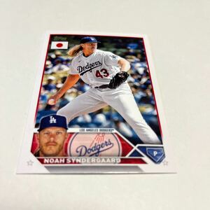 ★【ノア・シンダーガード　ドジャース】MLB 2023 TOPPS JAPAN EDITION ベース★即決