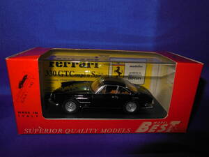 1/43　入手困難　BEST MODEL　フェラーリ　FERRARI　330GTC　1966年　2ドアクーペ　スーパーブラック　イタリア製　MADE IN ITALY