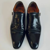 [正規店で購入 ワンオーナー品] SANTONI(サントーニ) 6371 サイドモンク サイズ7 (26.5cm) ブラック_画像4