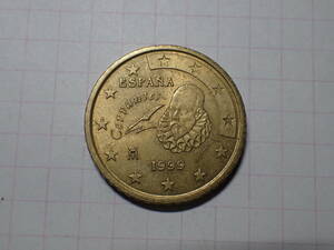 スペイン王国 TYPE-1,最初の地図 50ユーロセント(0.5 EUR)ノルディックゴールド貨 発行初年1999年 解説付き 112