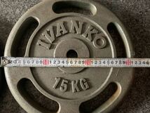 IVANKO プレート 15KG×2枚 30KG イヴァンコ バーベルプレート_画像3