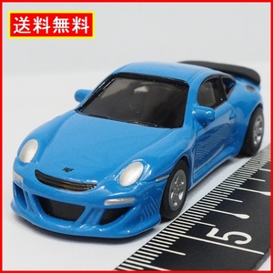 uccダイキャスト製プルバックカー【ポルシェ911 RUFコレクションRT12 997ベース水色】ドリンク飲料おまけミニカー【中古】送料込