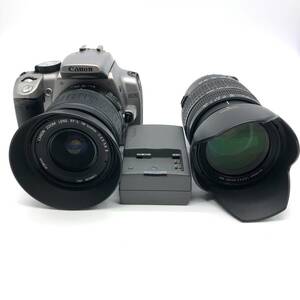 【中古品】Canon キャノン EOS Kiss Digital N レンズキットシルバー デジタルカメラ 一眼レフ TAMRONレンズ付（管12185）