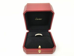K11-581-0106-171【中古/送料無料】Cartier(カルティエ) 指輪 リング ラブリング Au750 15号 袋/ケース/証明書付属