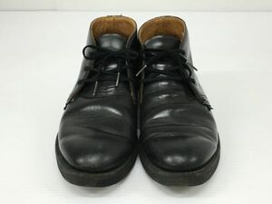 K18-157-0124-152【中古】RED WING(レッドウィング) POSTMAN CHUKKA チャッカブーツ「9196」ブラック サイズ：27.0㎝