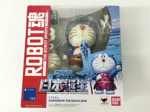 K12-486-059【中古】BANDAI ROBOT魂 ドラえもん DORAEMON THE MOVIE 2016 全高約100mm 塗装済フィギュア 現状品 ※ヤケ・箱イタミ有