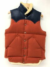 K11-585-127▲【美品】WACKO MARIA ROCKY MOUNTAIN FEATHERBED ワコマリア ロッキーマウンテン フェザーベッド ベスト 450-472-86 サイズ38_画像1