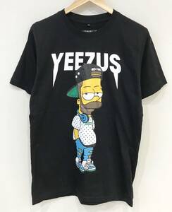 KANYE WEST YEEZUS TOUR MERCHANDISE 2013 ツアー Tシャツ 半袖 シンプソンズ プリント ラッパー レア 希少 カニエウエスト SIZE：L■0118F