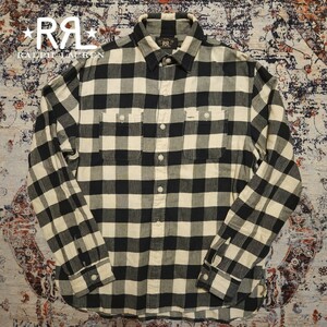 【Ron Herman】 RRL Buffalo Check Twill Work Shirt 【M】 バッファロー チェック ツイル ワークシャツ ロンハーマン別注 Ralph Lauren