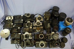 ★j☆☆フィルムカメラまとめて　一眼レフ等 カメラ23点・レンズ8点　Nikon・ミノルタ他　ジャンク