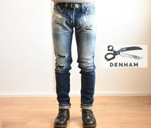 世界生産530本限定！DENHAM（デンハム）日本製 加工デニムパンツ size29 定価72,600円 　MADE IN JAPAN DENIM　RAZOR MIJK SLIM FIT_画像1