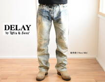 Delay Win&Sons（ディレイ ウィン＆サンズ） ヴィンテージ加工ブーツカットデニムパンツ size4_画像1