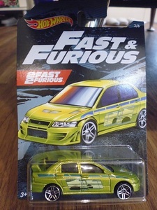 ホットウィール ワイルドスピード 三菱ランサーエボリューション MITUBISHI LANCER FAST&FURIOUS ホットホイール