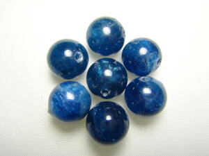 天然石　ブルーアパタイト　約8～8.2㎜玉　7個セット　G538