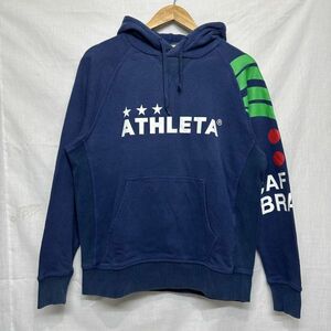 ATHLETA アスレタ パーカー スウェット トレーナー フーディー ジャージ サッカー フットサル ネイビー L b18630