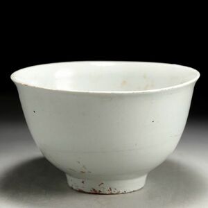 X411. 時代朝鮮美術 李朝 白磁 鉢 碗 / 陶器陶芸古美術碗