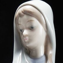 X575. LLADRO リヤドロ 「ゆりを持つ少女」 女の子 4650・SAINT JOSEPH 4672 フィギュリン 二点 / リアドロ陶製人形_画像2