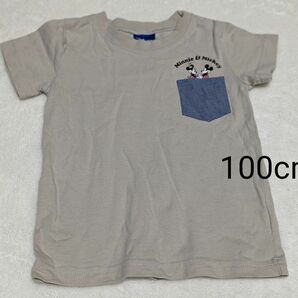 しまむら　ディズニー　ミッキー・ミニー　 Tシャツ 半袖Tシャツ　100cm　