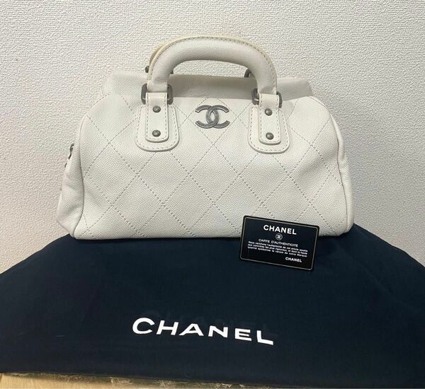 レア　完売　幻　CHANEL シャネル　ワイルドステッチ　ミニボストン　トートバッグ　 ヴィンテージ　シャネル　ハンドバッグ