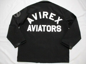 AVIREX AVIATORS アヴィレックス コーチジャケット 黒 F